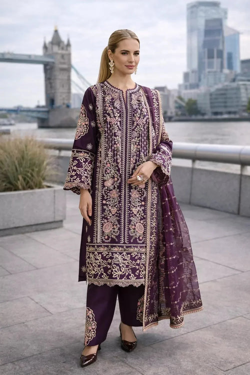 Elowen Regal – 3 Piece Embroidered Lawn Suit - London Womens Wear