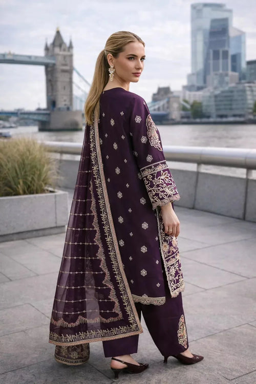 Elowen Regal – 3 Piece Embroidered Lawn Suit - London Womens Wear